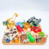 Animal Adventure Signature Playdough Kit for kids with handmade Playdough, animal figures, binoculars, safari jeep, and sensory play tools