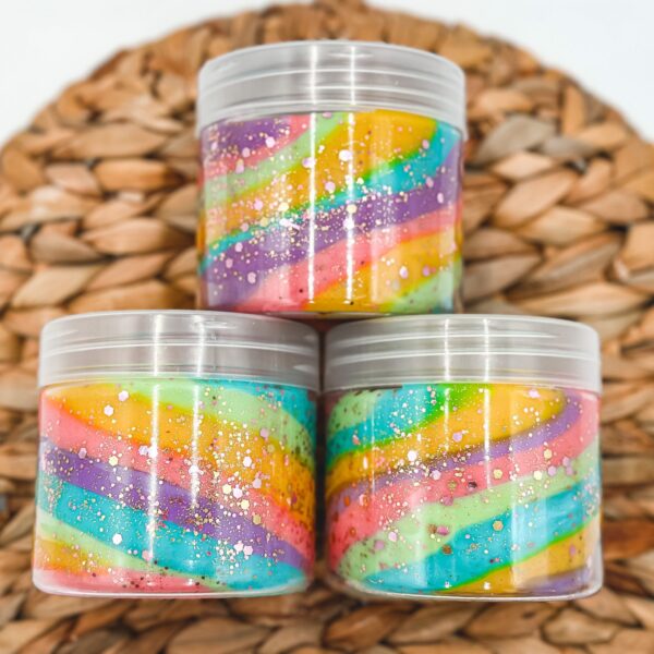Rainbow Glitter Swirl