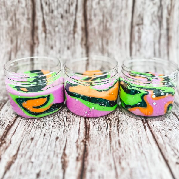 Spooky Mini Dough Jar Swirled
