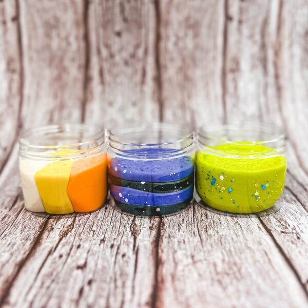 Candy Corn, Goulds, & Goblins Mini Dough Jars Set
