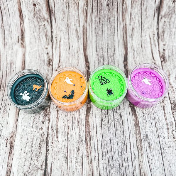 Spooky Mini Dough Jars Set