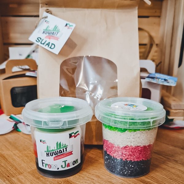 Kuwait National Day Gift Bag Dough & Layered Rice or Waterbeads SPK - Image 2