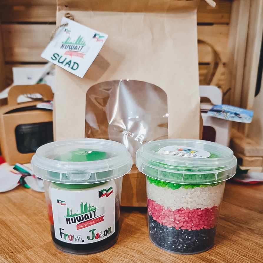 Kuwait National Day Gift Bag Dough & Layered Rice or Waterbeads SPK - Image 2