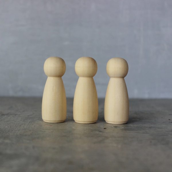Wooden peg doll