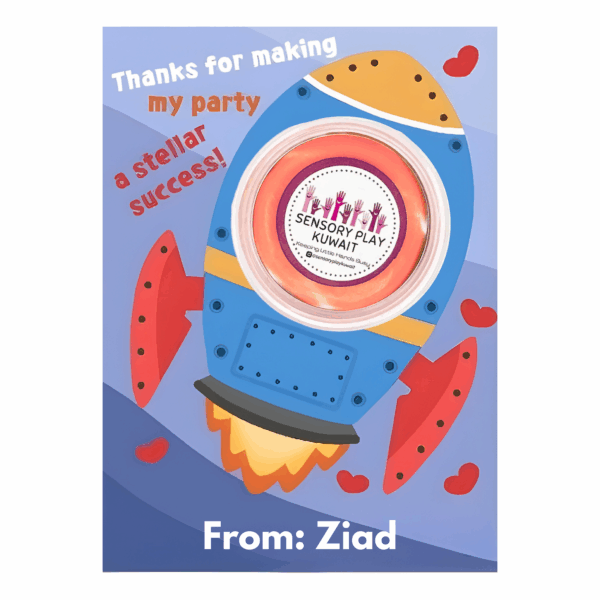 Classroom Playdough Card Favors