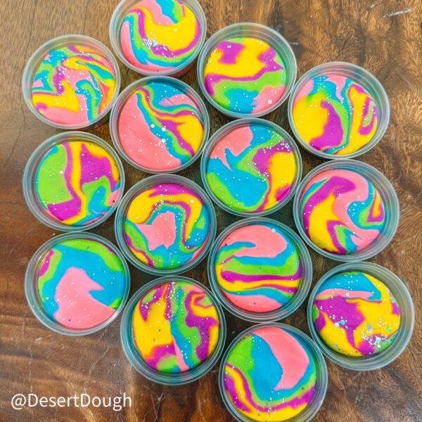 Tie Dye Party Playdough Pack - 15 Pieces
