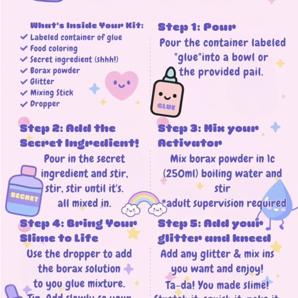 Slime Care Card